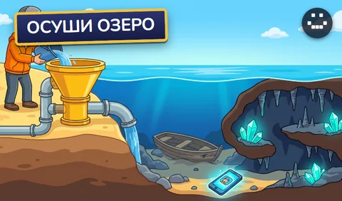 Осуши озеро